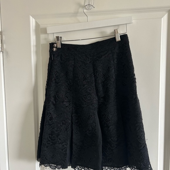Tory Burch Black Lace Skirt Size 0 - Picture 2 of 8
